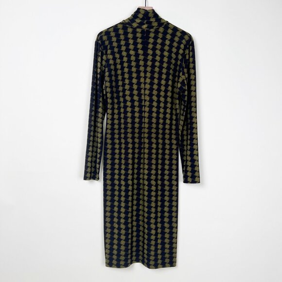 Norma Kamali Kulture Long Sleeve Turtleneck Mini Midi Tunic Dress Turtleneck XL - Picture 6 of 7